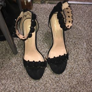 Heel: Black Open Toe